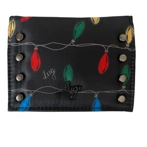Lug Walkover Wallet Lights Black New